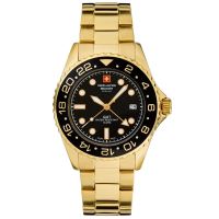 Orologio da uomo Swiss Military 7052.1117, Quarzo, 42mm, 10ATM, Oro