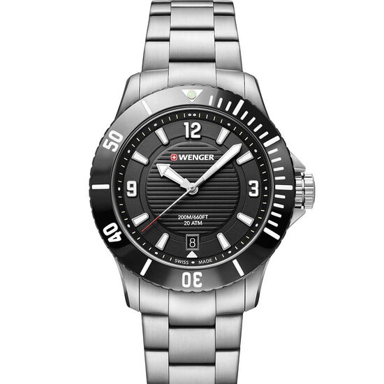 Women's watch Wenger 01.0621.109, Quartz, 36mm, 20ATM, Silver