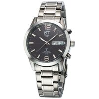 Orologio da uomo ETT EGS-11247-22M Solar Drive Gobi radiocontrollato, 40mm, 10ATM, Argento