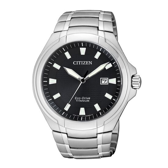 Reloj para hombre Citizen BM7430-89E Eco-Drive Super-Titanio, 42mm, 10ATM, Plata