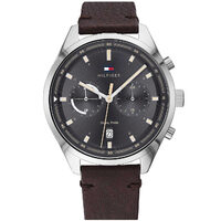 Orologio da uomo Tommy Hilfiger 1791729, Quarzo, 45 mm, 5 ATM, Argento