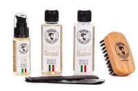 Set regalo Robur Care per la cura della barba 100 balsamo naturale 100 ml sapone 100 ml 50 ml periepieptan