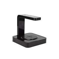 Sterilizzatore UV per telefono, maschera, oggetti Alinty AT66, ricarica wireless veloce e cavo, nero