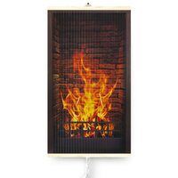 Pannello radiante elettrico decorativo TRIO, riscaldamento a infrarossi 430W, modello camino, 100 x 57 cm