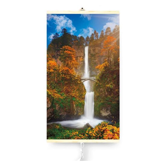 Panou radiant electric decorativ TRIO, incalzire cu infrarosu 430W,  model Waterfall, 100 x 57 cm