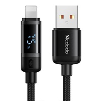 Cavo Mcdodo da USB a display digitale Lightning, ricarica rapida, 1,2 m, nero
