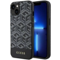 Custodia Guess GCube Stripes MagSafe per iPhone 14 nera