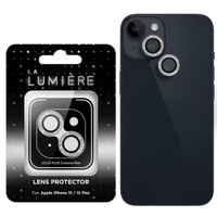 La Lumiere Foil Glass Camera Diamond Lens iPhone 15/15 Plus Argento
