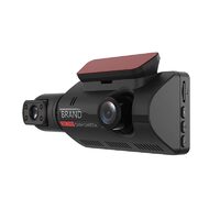 Telecamera per auto OEM Design sottile Dash Nero e rosso (2 telecamere, monitor di parcheggio, 1080p, 32 Gb, angolo di 170 gradi