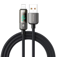 Cavo Mcdodo da USB a Display Lightning Spegnimento automatico, ricarica rapida, 1,2 m, nero