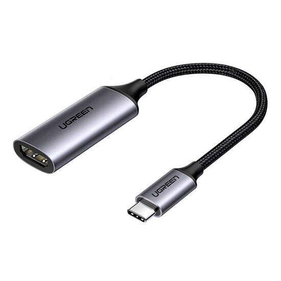 Ugreen Adattatore USB Type-C (T) a 1 x HDMI (M) (3840 x 2160) a 60 Hz, connettori dorati, Nero