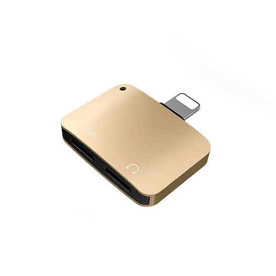 Adaptateur Mcdodo Compact Gold Lightning vers Lightning double port