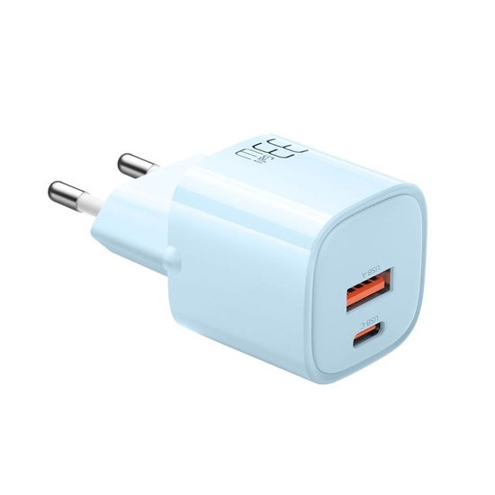 Mcdodo Netzwerk-Ladegerät, Dual-Port, USB-A und Typ-C, Nano-Serie, GaN-Schnelllade-PD, 33 W, Blau