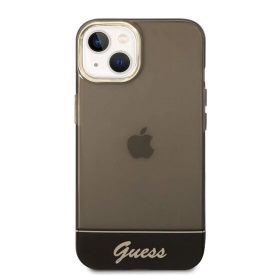 iPhone 14 Hülle Guess Camera Outline Translucent Black