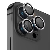 Devia Folie Glass Camera Peak Series iPhone 16 Pro / 16 Pro Max confezione da 3 Argento