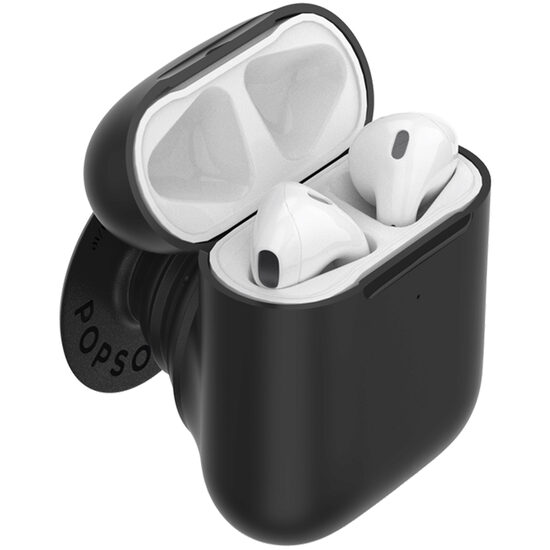 Unterstützt Popsockets PopGrip Stand selbstklebende AirPods-Halterung Schwarz