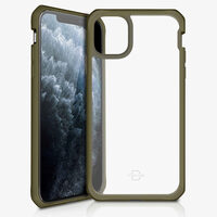 Cover iPhone 11 Pro IT Skin Hybrid Solid Khaki & Trasparente (antishock)