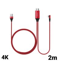 Cavo HDMI a Lightning e USB Mcdodo Plug&Play Rosso 2m