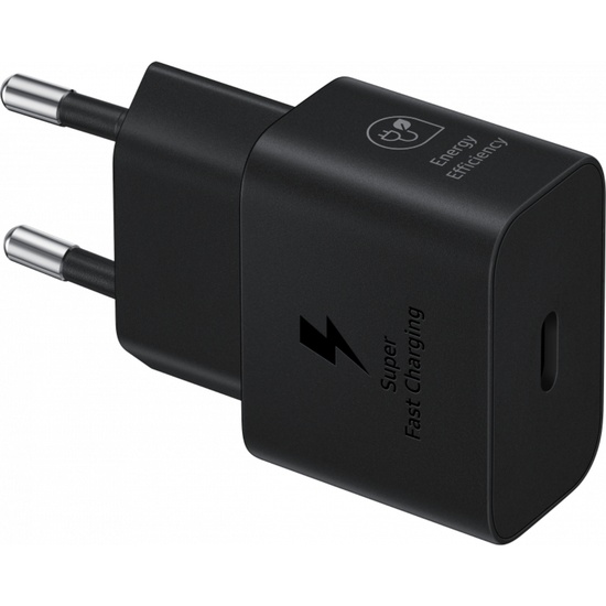 Samsung Original Netzwerk-Ladegerät, superschnelles Laden, USB-Typ-C-Anschluss, 25 W, Schwarz