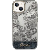 Custodia Guess per iPhone 14 Plus in TPU Toile De Jouy Grigia