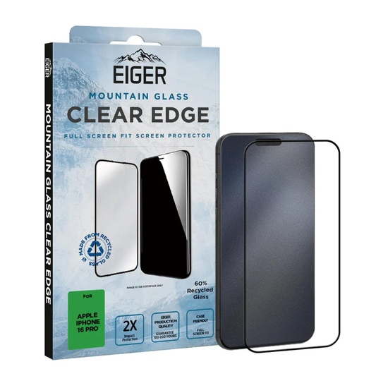 Eiger Folie Glass 3D Mountain Glass iPhone 16 Pro Klar