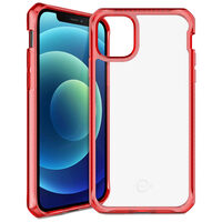 Custodia ibrida Clear Red e trasparente per iPhone 12 Mini IT Skins