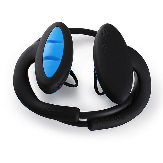 Casti Boompods Sportpods2 Black-Blue (in-ear, bluetooth, control tactil, sweat resistant)