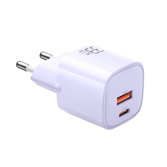 Mcdodo Netzwerk-Ladegerät, Dual-Port, USB-A und Typ-C, Nano-Serie, GaN-Schnelllade-PD, 33 W, Lila