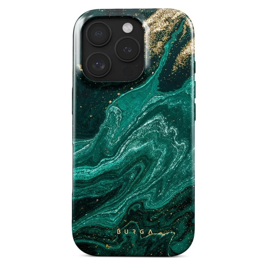 Burga Husa Piscina Esmeralda de Doble Capa iPhone 16 Pro Max