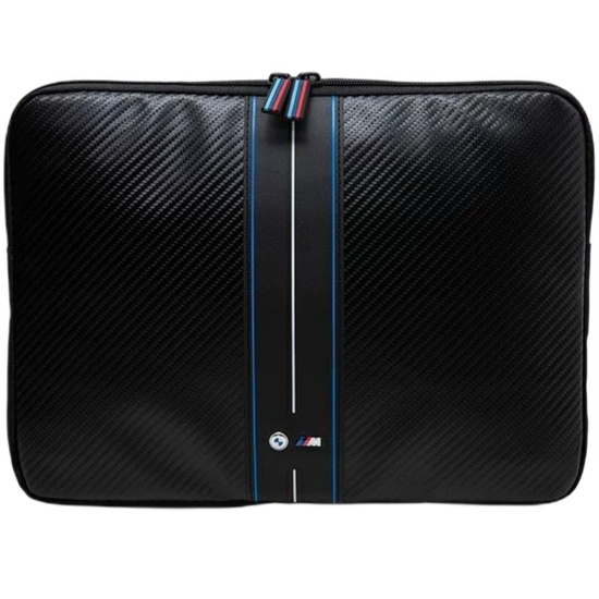 Custodia per laptop BMW 14 pollici Carbon Blue Stripes Nero