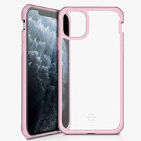 Cover iPhone 11 Pro IT Skin Hybrid Solid Pink & Trasparente (antishock)