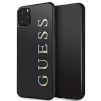 Custodia Guess Glitter Logo per iPhone 11 Pro Max Nera