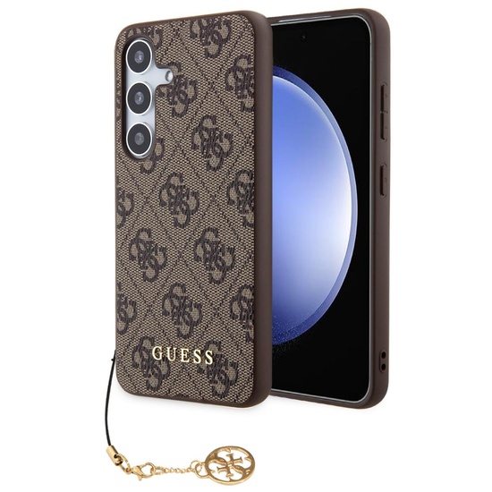 Custodia Guess 4G Charms Samsung Galaxy S24 Marrone