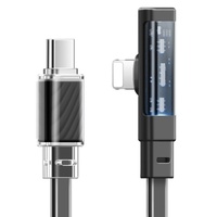 Cavo Mcdodo da tipo C a Lightning dicromatico 90 gradi, ricarica rapida, 36 W, LED, 1,8 m, nero