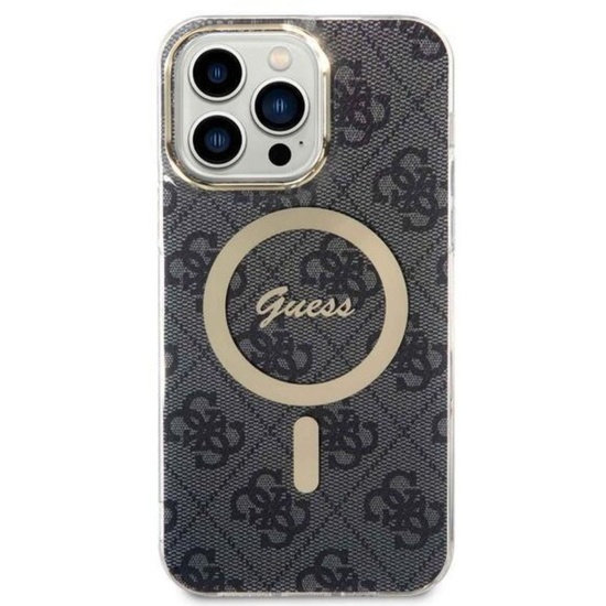 Guess Coque 4G MagSafe iPhone 15 Pro Noir