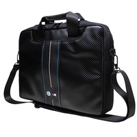 Borsa per laptop BMW da 16 pollici Carbon Blue Stripes Nero