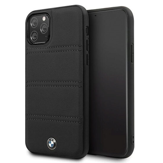 Custodia nera con linee orizzontali BMW Signature per iPhone 11 Pro