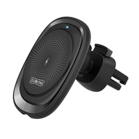 Supporto Magnetico da Auto Duzzona con Caricatore Rapido Wireless, fissaggio alla griglia di ventilazione, Nero
