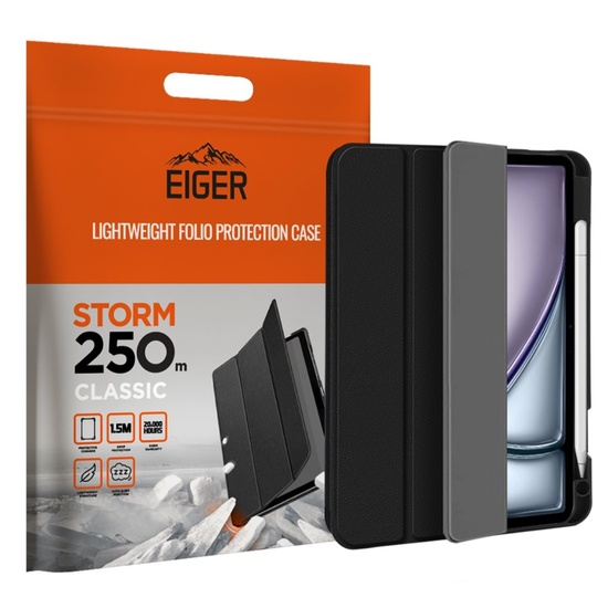 Eiger Husa Storm 250m Classic iPad Air 11(2024)/Pro 11(2021)/(2022)/iPad Air Zwart