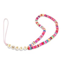 Guess Lanyard / Ciondolo per telefono Heishi Beads Rosa / Multicolor