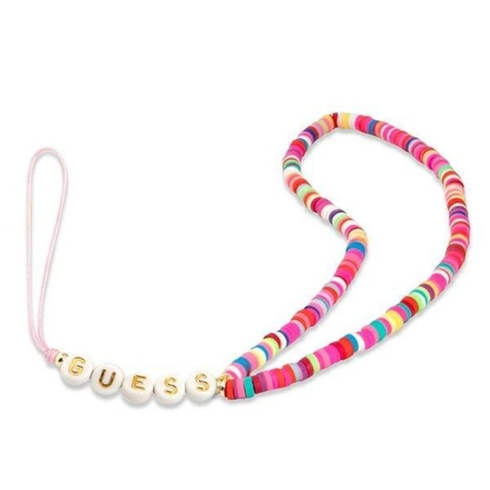 Guess Lanyard / Ciondolo per telefono Heishi Beads Rosa / Multicolor