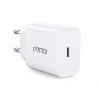Choetech Mains Fast Charge USB-C PD 20W Caricatore con presa EU, bianco