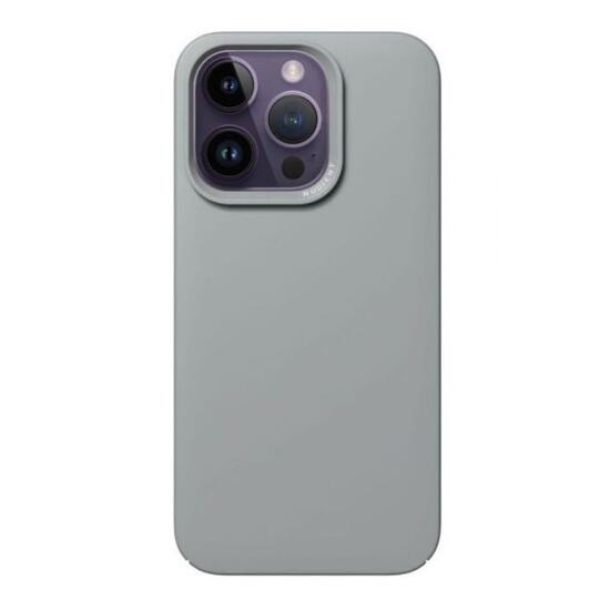Custodia sottile Nudient per iPhone 14 Pro, MagSafe, grigia