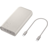 Samsung Externer Akku Original Common Fast Charging, 20.000 mAh, 45 W, Beige