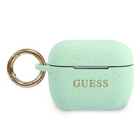 Custodia Airpods Pro Guess in silicone glitter verde