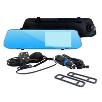 Telecamera da cruscotto dal design sottile OEM per auto con specchio (1080p, 32 Gb, angolo di 140 gradi)