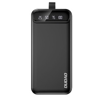Dudao Batteria esterna Torcia integrata 30000 mAh, 10W, 2x USB, Nero
