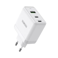 Caricatore di rete Duzzona GaN USB a ricarica rapida, 2x Type-C, 65 W Bianco