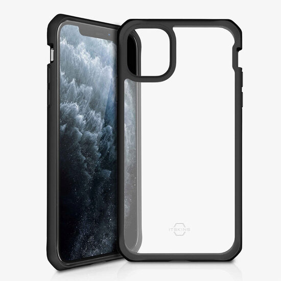 Cover iPhone 11 Pro Max IT Skin Hybrid Solid Rosa e Trasparente (antishock)