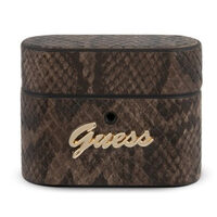 Custodia Airpods Pro Guess Collezione Python Marrone